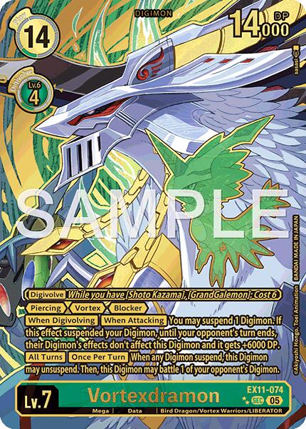 Vortexdramon [EX11-074] (Rare Pull) [Dawn of Liberator] | Clutch Gaming