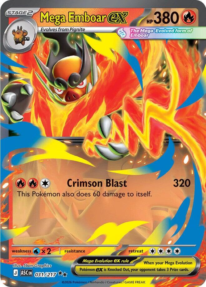 Mega Emboar ex (031/217) [Mega Evolution: Ascended Heroes] | Clutch Gaming