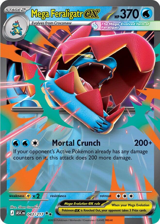 Mega Feraligatr ex (043/217) [Mega Evolution: Ascended Heroes] | Clutch Gaming
