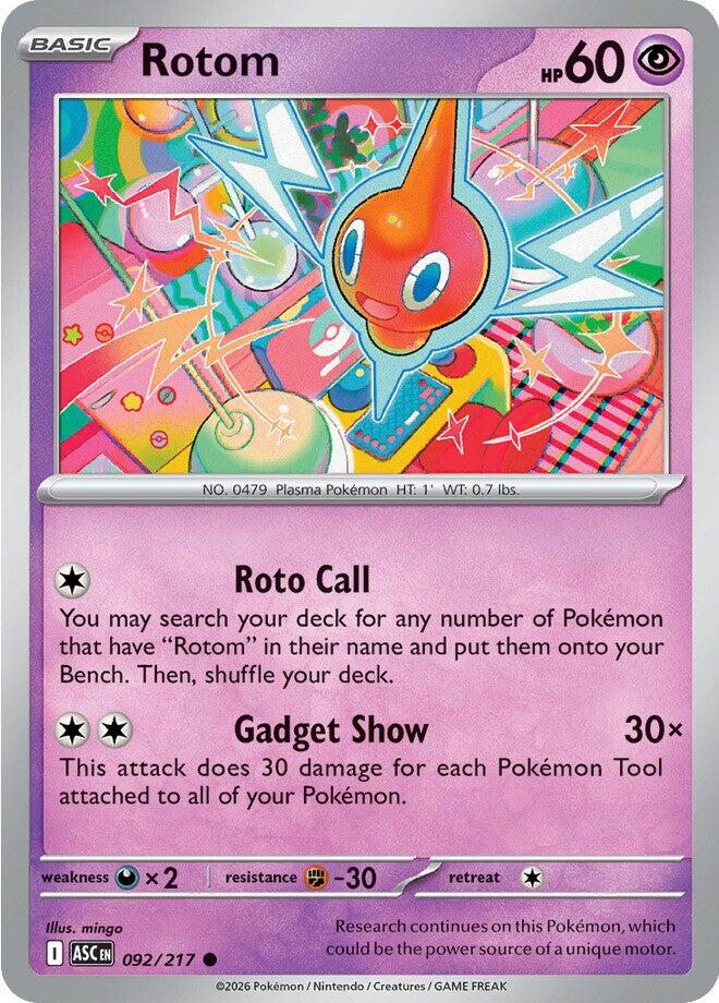 Rotom (092/217) [Mega Evolution: Ascended Heroes] | Clutch Gaming