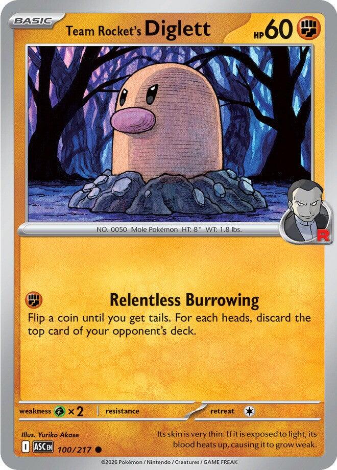 Team Rocket's Diglett (100/217) [Mega Evolution: Ascended Heroes] | Clutch Gaming