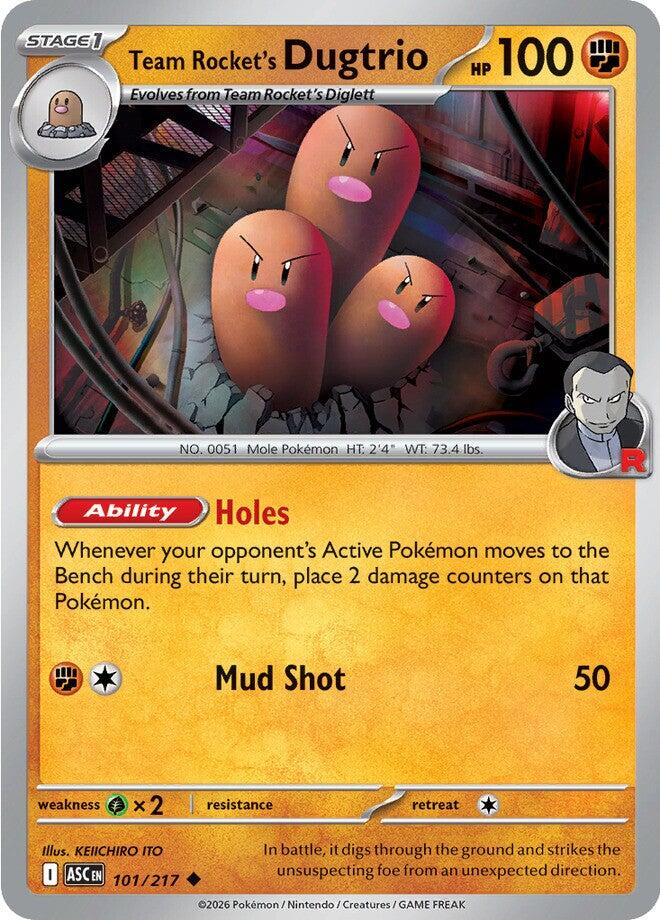 Team Rocket's Dugtrio (101/217) [Mega Evolution: Ascended Heroes] | Clutch Gaming