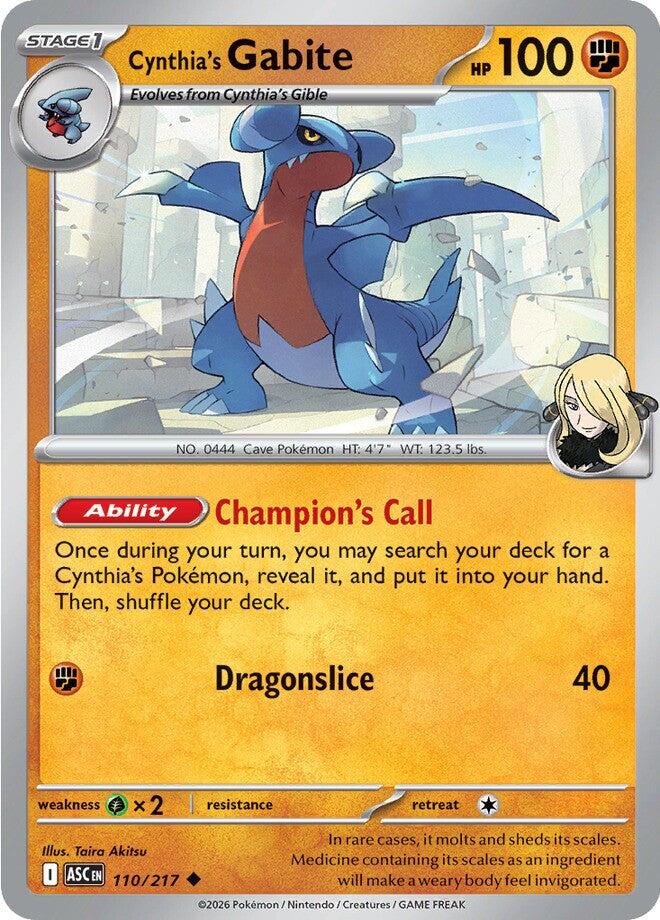 Cynthia's Gabite (110/217) [Mega Evolution: Ascended Heroes] | Clutch Gaming