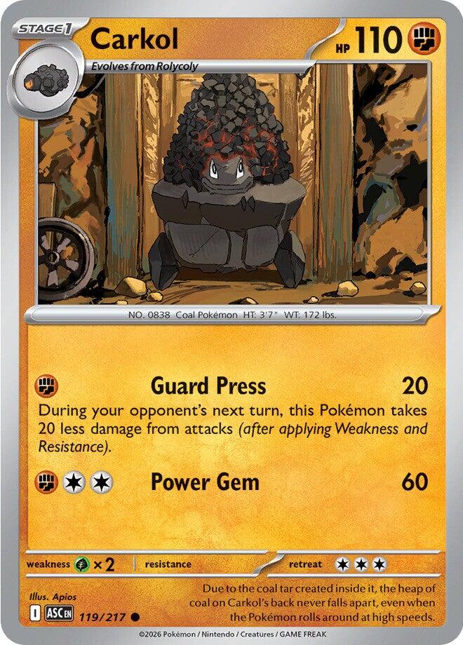 Carkol (119/217) [Mega Evolution: Ascended Heroes] | Clutch Gaming