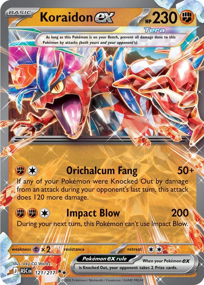 Koraidon ex (121/217) [Mega Evolution: Ascended Heroes] | Clutch Gaming