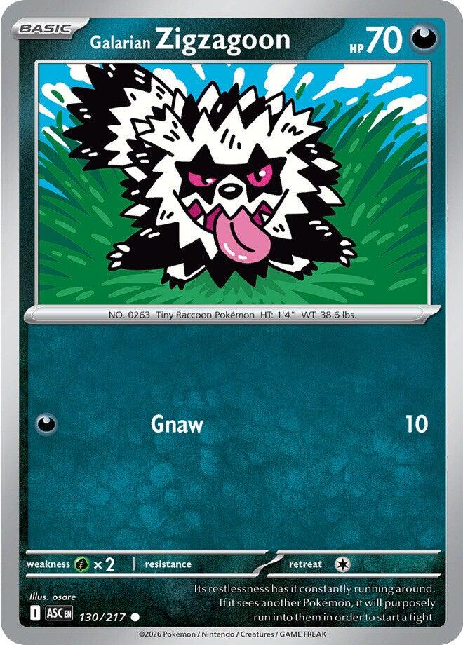 Galarian Zigzagoon (130/217) [Mega Evolution: Ascended Heroes] | Clutch Gaming