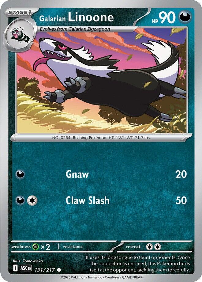 Galarian Linoone (131/217) [Mega Evolution: Ascended Heroes] | Clutch Gaming