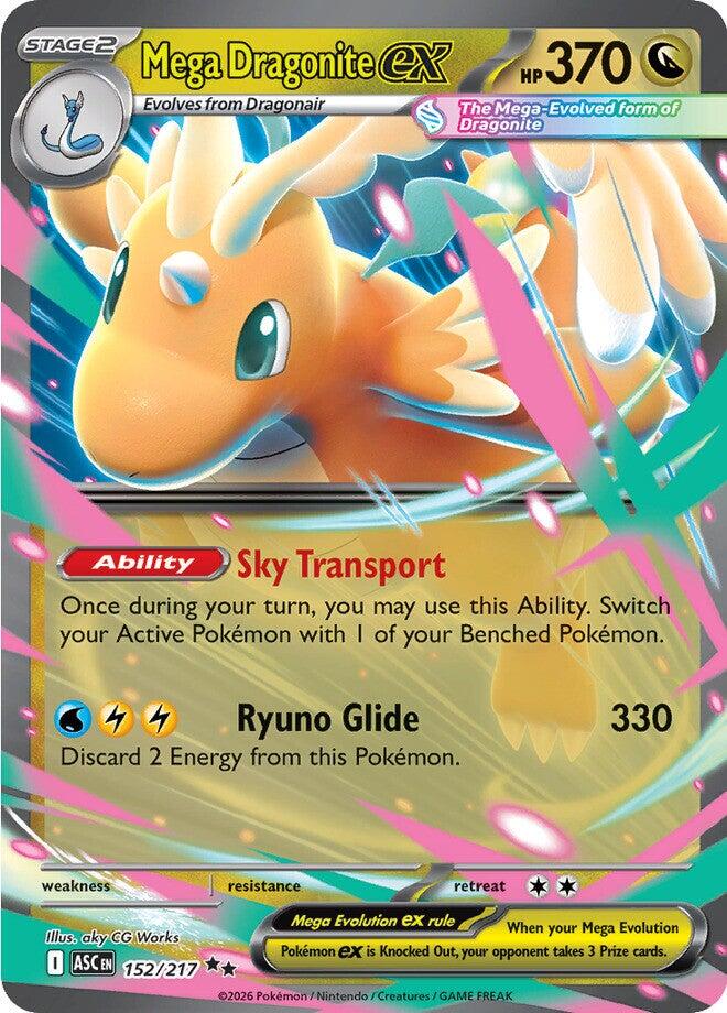Mega Dragonite ex (152/217) [Mega Evolution: Ascended Heroes] | Clutch Gaming