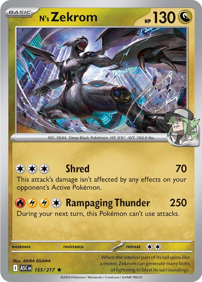N's Zekrom (155/217) [Mega Evolution: Ascended Heroes] | Clutch Gaming