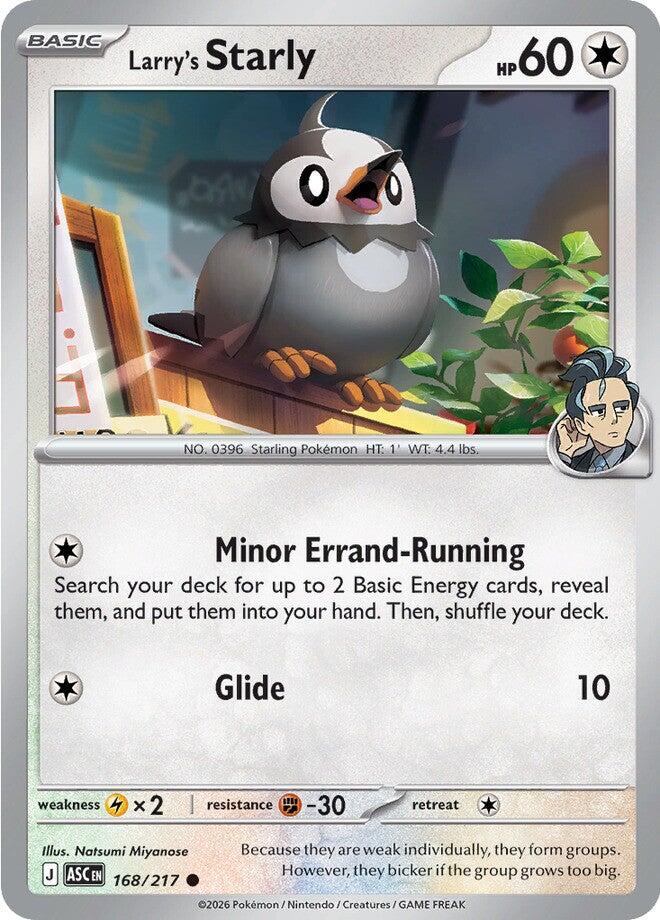 Larry's Starly (168/217) [Mega Evolution: Ascended Heroes] | Clutch Gaming
