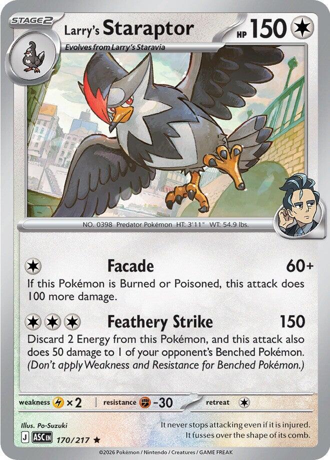 Larry's Staraptor (170/217) [Mega Evolution: Ascended Heroes] | Clutch Gaming