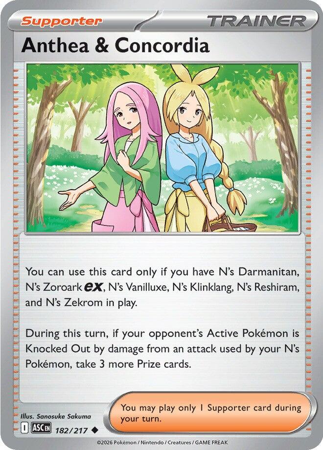 Anthea & Concordia (182/217) (Reverse Holo) [Mega Evolution: Ascended Heroes] | Clutch Gaming