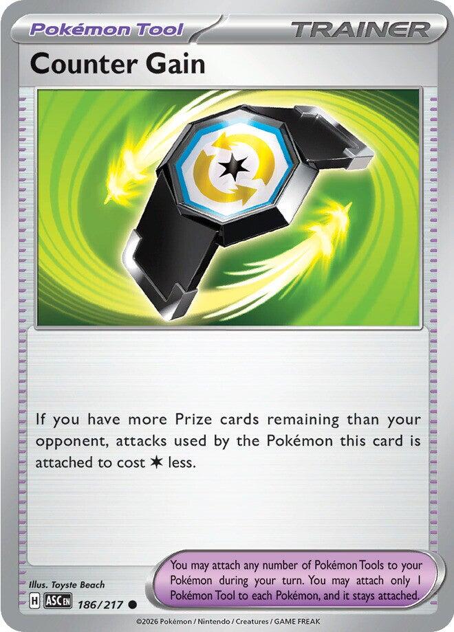Counter Gain (186/217) (Reverse Holo) [Mega Evolution: Ascended Heroes] | Clutch Gaming