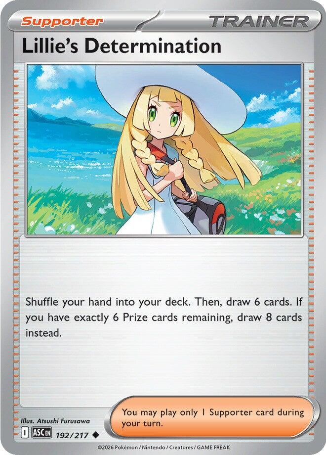 Lillie's Determination (192/217) [Mega Evolution: Ascended Heroes] | Clutch Gaming