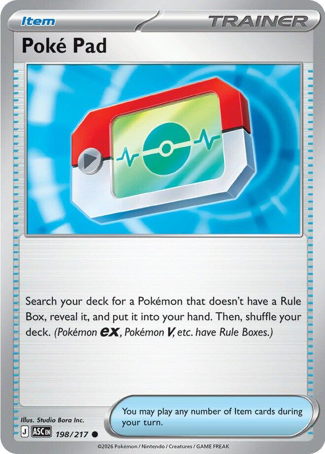 Poke Pad (198/217) (Reverse Holo) [Mega Evolution: Ascended Heroes] | Clutch Gaming