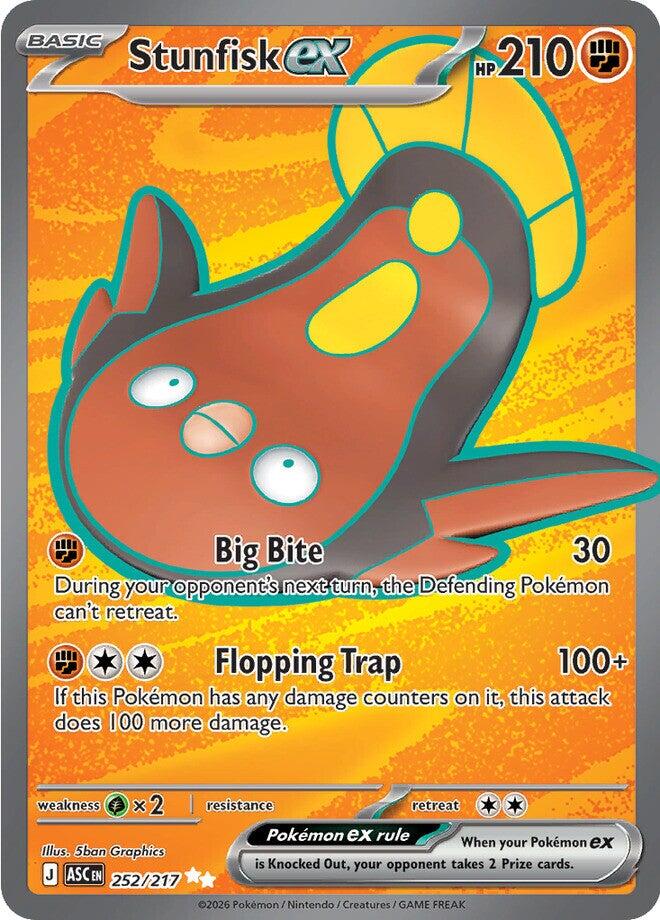 Stunfisk ex (252/217) [Mega Evolution: Ascended Heroes] | Clutch Gaming
