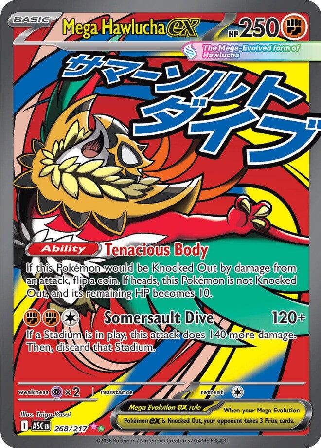 Mega Hawlucha ex (268/217) [Mega Evolution: Ascended Heroes] | Clutch Gaming