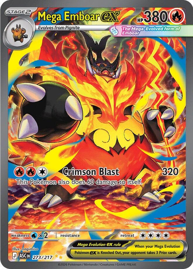 Mega Emboar ex (273/217) [Mega Evolution: Ascended Heroes] | Clutch Gaming