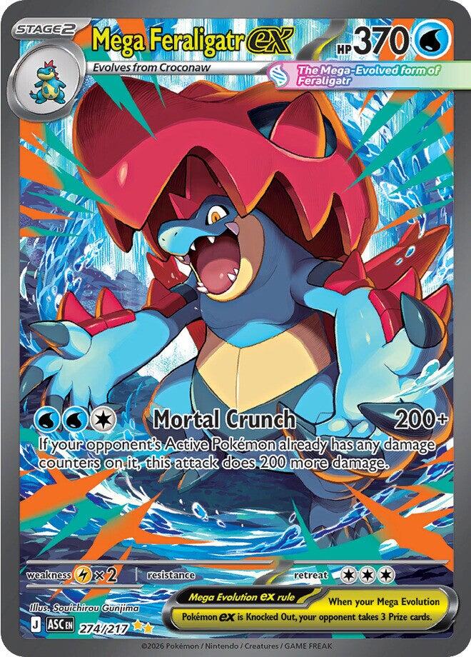 Mega Feraligatr ex (274/217) [Mega Evolution: Ascended Heroes] | Clutch Gaming