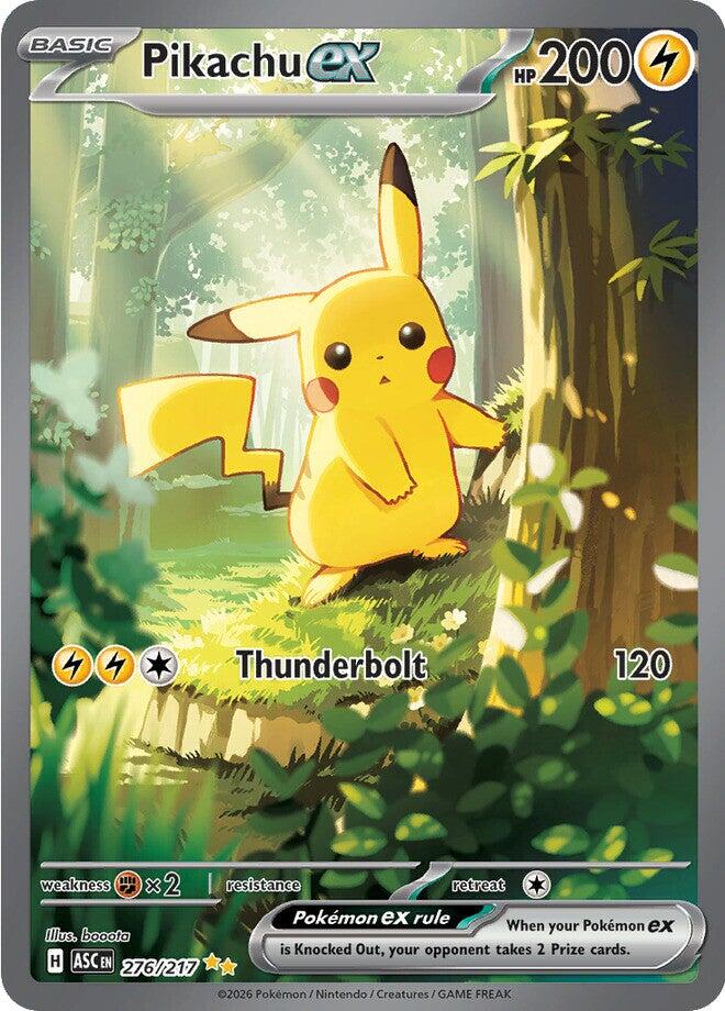 Pikachu ex (276/217) [Mega Evolution: Ascended Heroes] | Clutch Gaming
