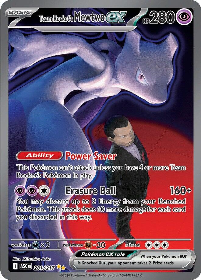 Team Rocket's Mewtwo ex (281/217) [Mega Evolution: Ascended Heroes] | Clutch Gaming