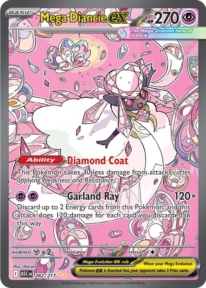 Mega Diancie ex (282/217) [Mega Evolution: Ascended Heroes] | Clutch Gaming