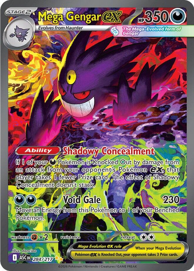 Mega Gengar ex (284/217) [Mega Evolution: Ascended Heroes] | Clutch Gaming