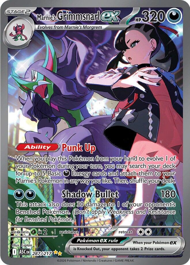 Marnie's Grimmsnarl ex (287/217) [Mega Evolution: Ascended Heroes] | Clutch Gaming
