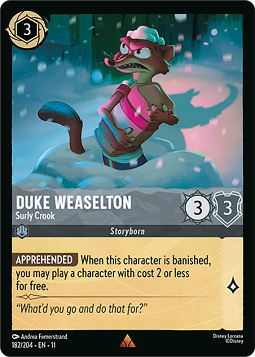 Duke Weaselton - Surly Crook (182/204) [Winterspell] | Clutch Gaming