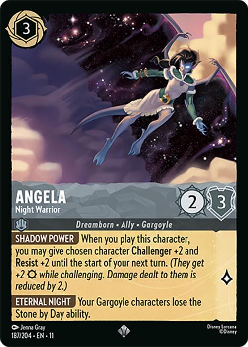 Angela - Night Warrior (187/204) [Winterspell] | Clutch Gaming