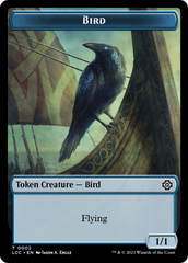 Bird // Merfolk (0003) Double-Sided Token [The Lost Caverns of Ixalan Commander Tokens] | Clutch Gaming