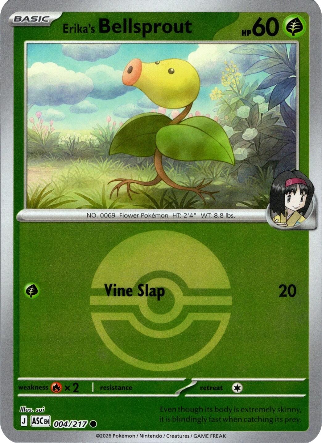 Erika's Bellsprout (004/217) (Poke Ball) [Mega Evolution: Ascended Heroes] | Clutch Gaming
