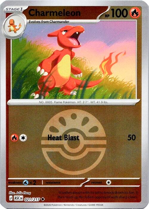 Charmeleon (021/217) (Quick Ball) [Mega Evolution: Ascended Heroes] | Clutch Gaming