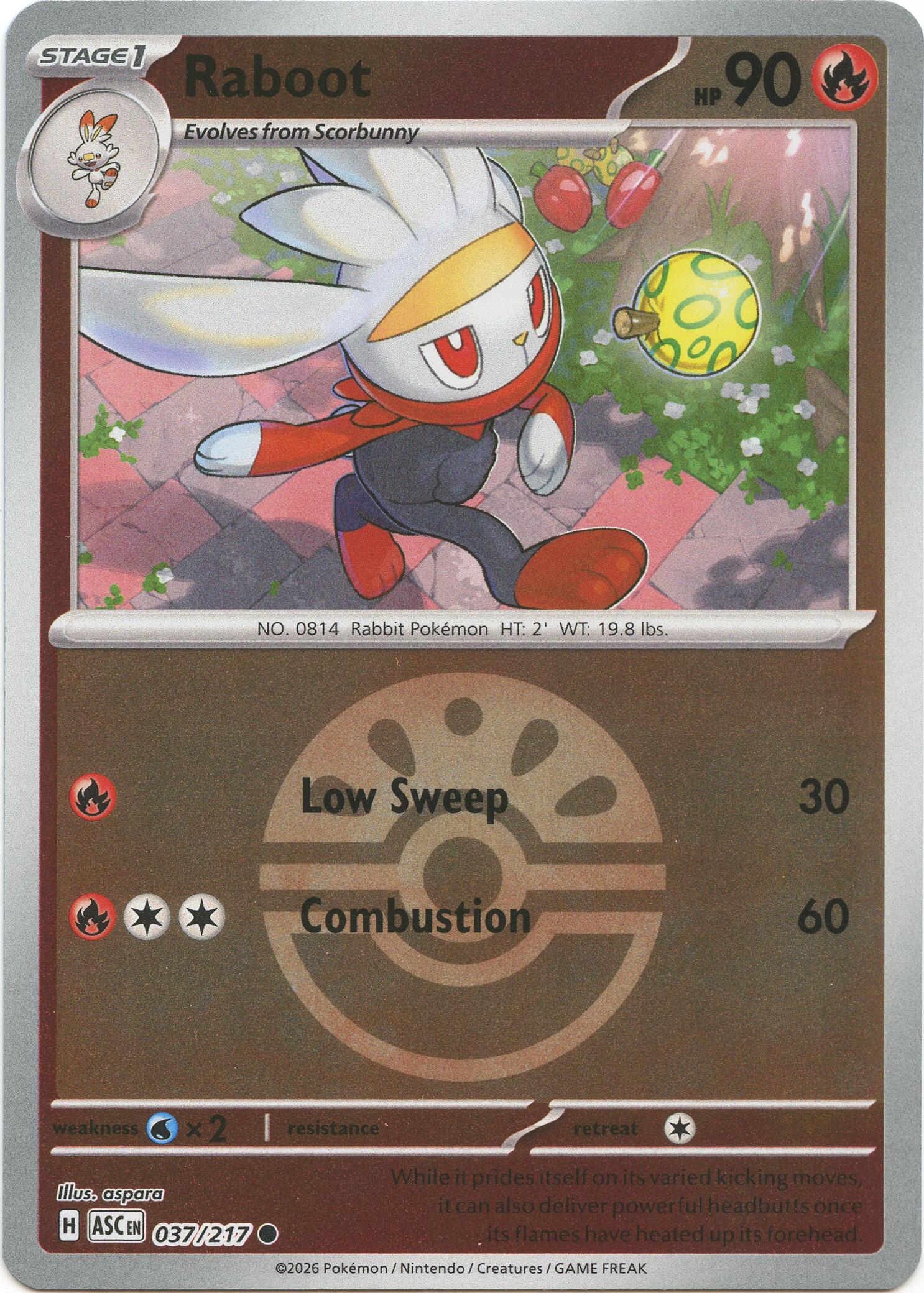Raboot (037/217) (Friend Ball) [Mega Evolution: Ascended Heroes] | Clutch Gaming