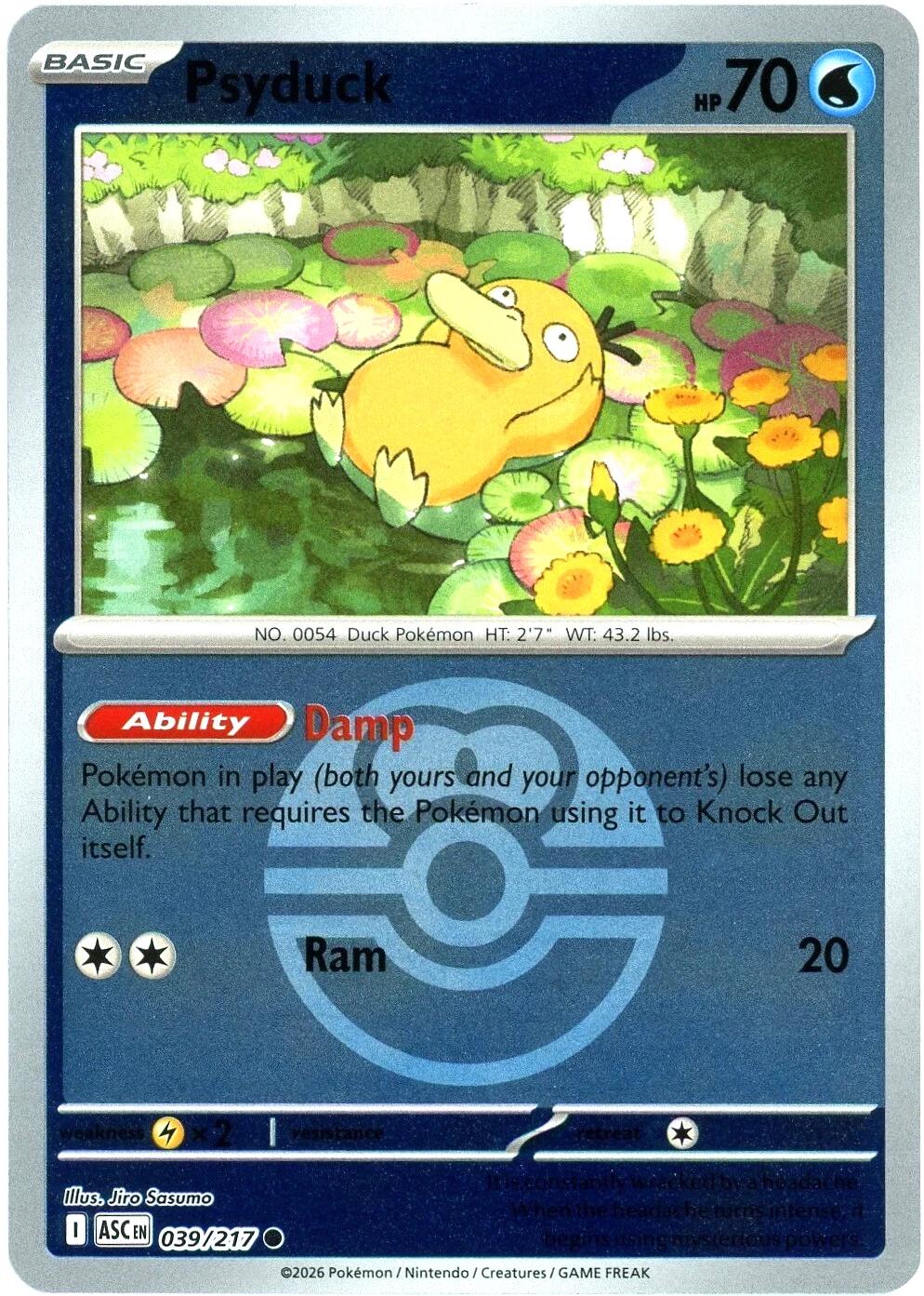 Psyduck (039/217) (Love Ball) [Mega Evolution: Ascended Heroes] | Clutch Gaming