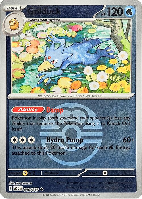 Golduck (040/217) (Love Ball) [Mega Evolution: Ascended Heroes] | Clutch Gaming