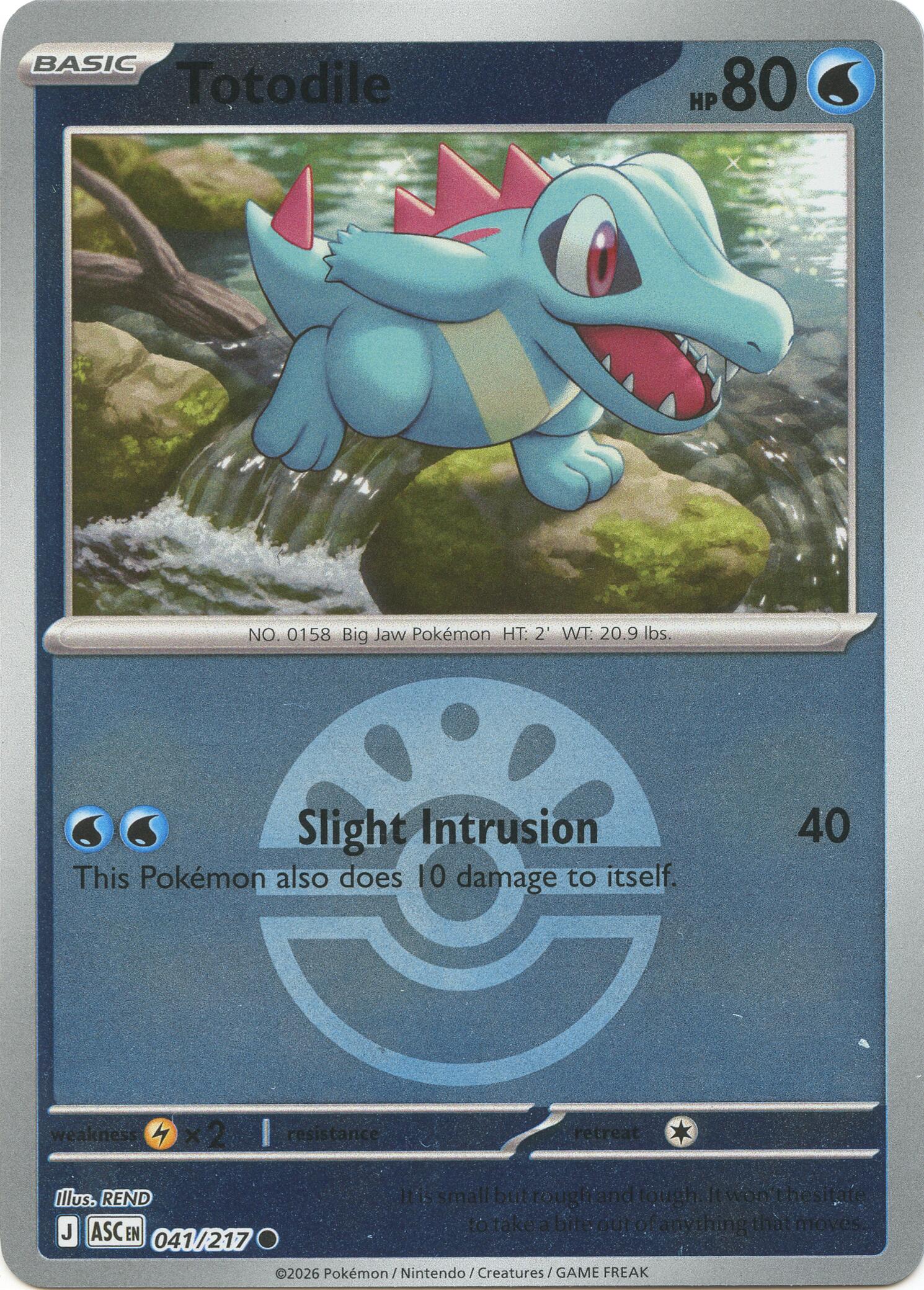 Totodile (041/217) (Friend Ball) [Mega Evolution: Ascended Heroes] | Clutch Gaming