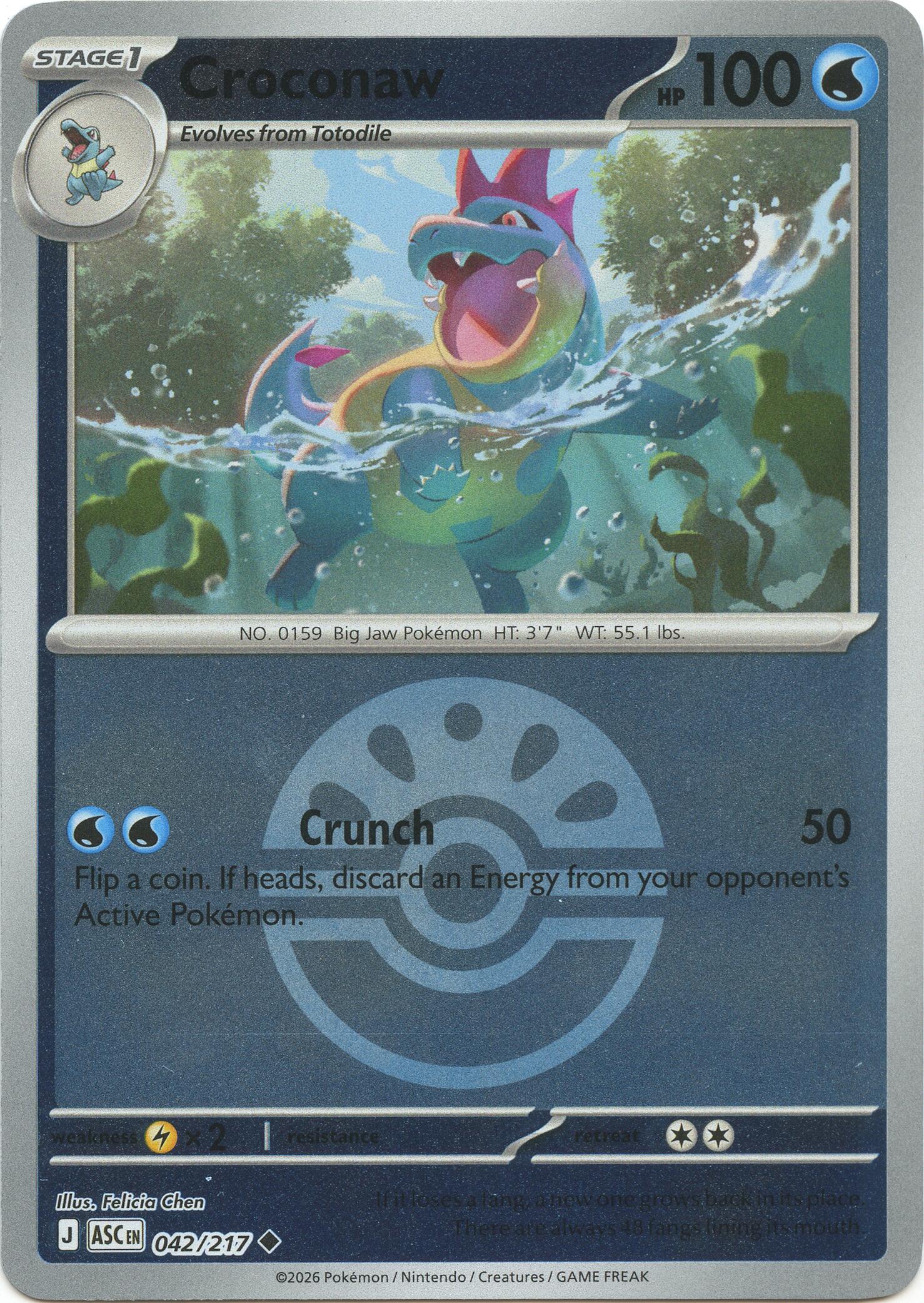 Croconaw (042/217) (Friend Ball) [Mega Evolution: Ascended Heroes] | Clutch Gaming