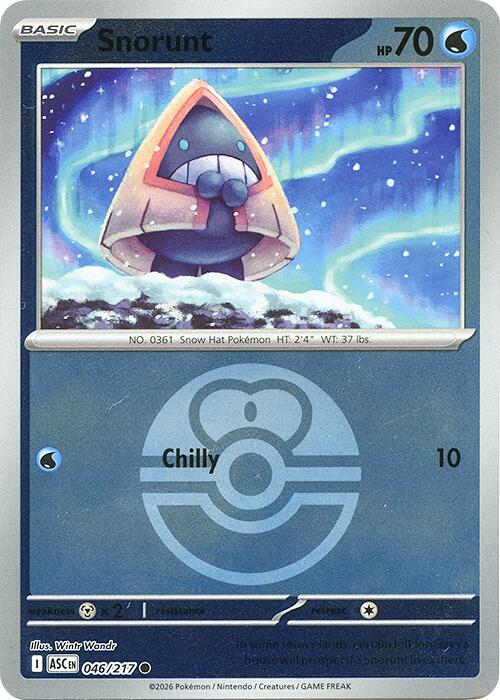 Snorunt (046/217) (Love Ball) [Mega Evolution: Ascended Heroes] | Clutch Gaming
