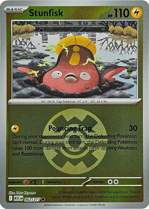 Stunfisk (062/217) (Quick Ball) [Mega Evolution: Ascended Heroes] | Clutch Gaming