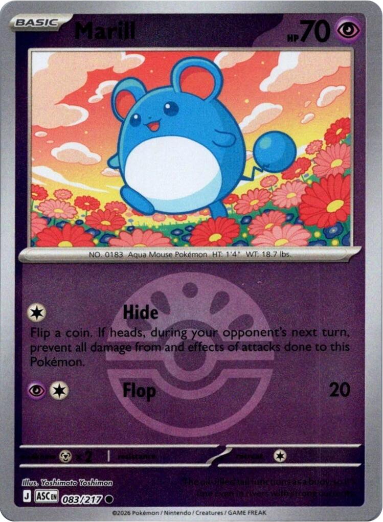 Marill (083/217) (Friend Ball) [Mega Evolution: Ascended Heroes] | Clutch Gaming