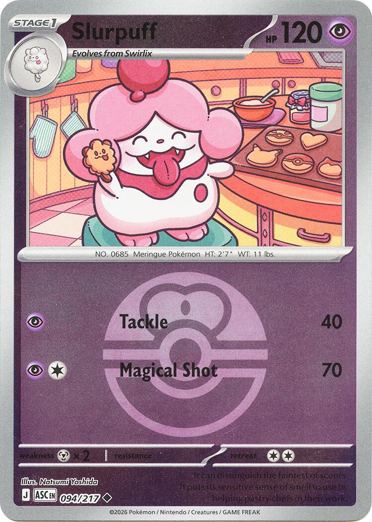 Slurpuff (094/217) (Love Ball) [Mega Evolution: Ascended Heroes] | Clutch Gaming