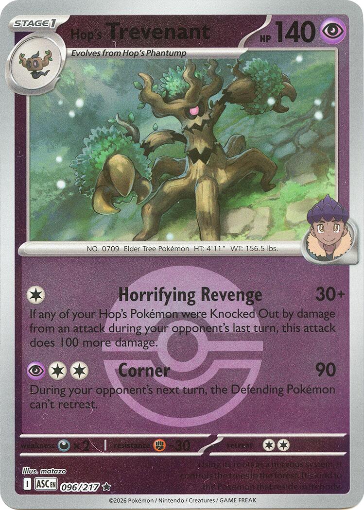 Hop's Trevenant (096/217) (Poke Ball) [Mega Evolution: Ascended Heroes] | Clutch Gaming