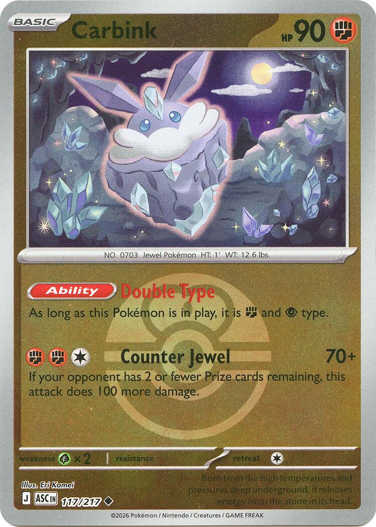 Carbink (117/217) (Dusk Ball) [Mega Evolution: Ascended Heroes] | Clutch Gaming