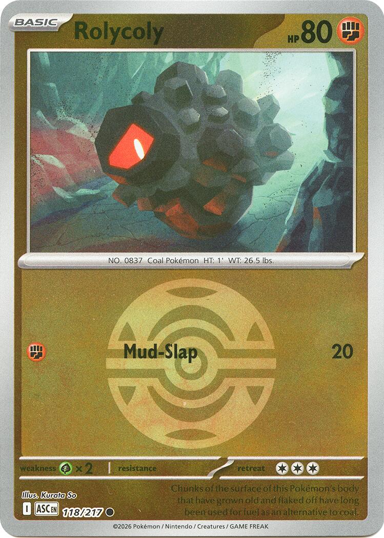 Rolycoly (118/217) (Dusk Ball) [Mega Evolution: Ascended Heroes] | Clutch Gaming