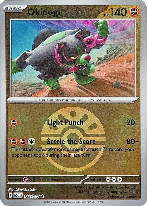Okidogi (122/217) (Friend Ball) [Mega Evolution: Ascended Heroes] | Clutch Gaming