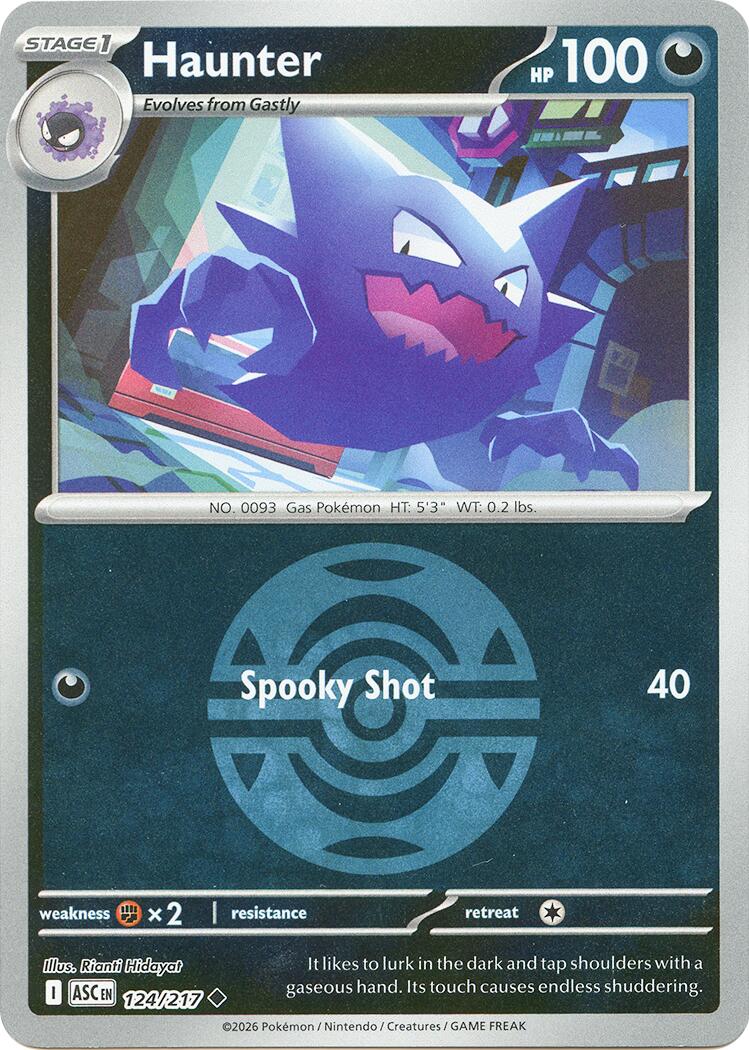 Haunter (124/217) (Dusk Ball) [Mega Evolution: Ascended Heroes] | Clutch Gaming