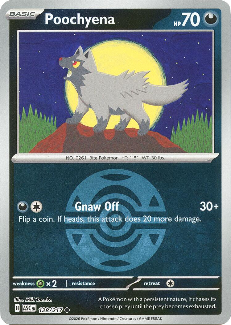Poochyena (128/217) (Dusk Ball) [Mega Evolution: Ascended Heroes] | Clutch Gaming