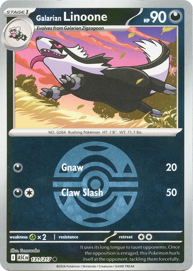 Galarian Linoone (131/217) (Dusk Ball) [Mega Evolution: Ascended Heroes] | Clutch Gaming