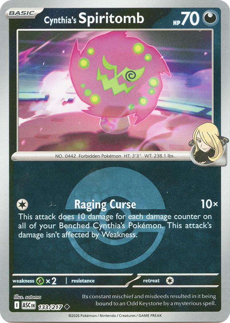 Cynthia's Spiritomb (133/217) (Poke Ball) [Mega Evolution: Ascended Heroes] | Clutch Gaming